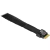 INTER-TECH vidinis skirstomasis kabelis SFF-8654-8i į 2× SFF-8654-4i, 70 cm