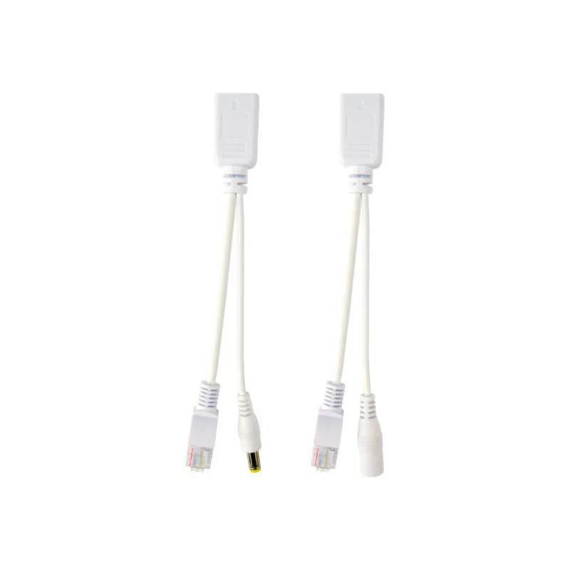 PoE adapterių rinkinys Gembird PP12-POE-0.15M-W