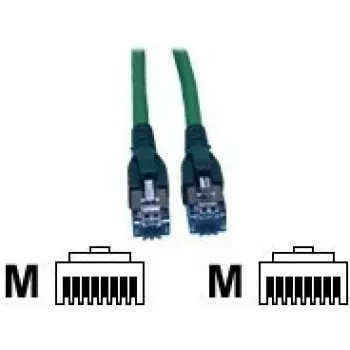 TE Connectivity AMP - jungiamasis laidas - RJ-45 (M) į RJ-45 (M) - 3 m - SFTP - CAT 6 - be halogenų - Žalias (0-1711735-3)
