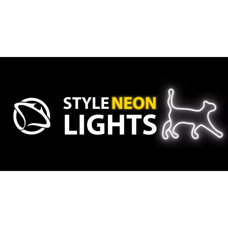 Neoninio stiliaus dekoratyvinė šviesa MANTA SNL70WH Style Neon Lights CAT 2 White 70 cm