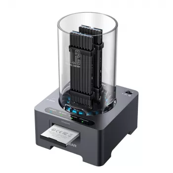 GrauGear G-M2DK-CR-10G M.2 NVMe/NGFF ir CFexpress dokų stotelė USB Type-C 10 Gbit/s Pilka
