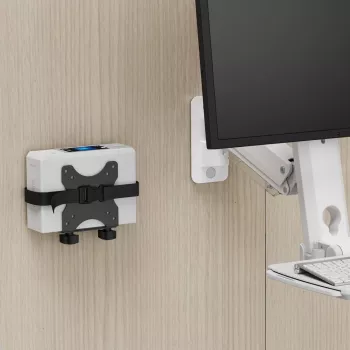 Mini kompiuterio stovas MACLEAN MC-115B – kompaktiškas reguliuojamo aukščio stovas mažiems korpusams