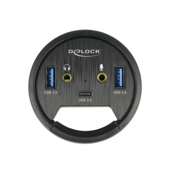 DeLOCK 62794 Į stalą montuojamas USB centras su 3 prievadais