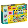 LEGO Classic Creative Vehicles Spalvingų automobilių rinkinys su policijos automobiliu ir 11023 žalia pagrindo plokštė 32x32