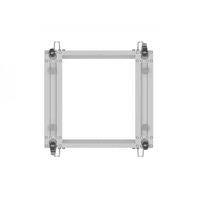Atviras stovas Rack 19 9U 600x600-1100 reguliuojamas pilkas