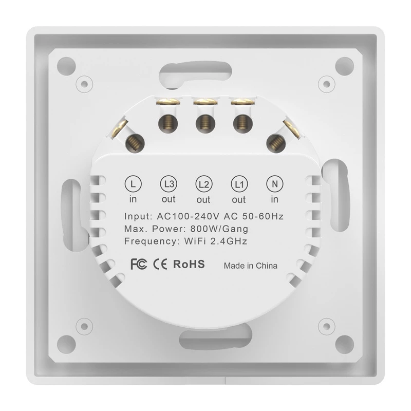 Liečiamas WiFi jungiklis Avatto TS20-EU-W3 2-jungiklis 220V