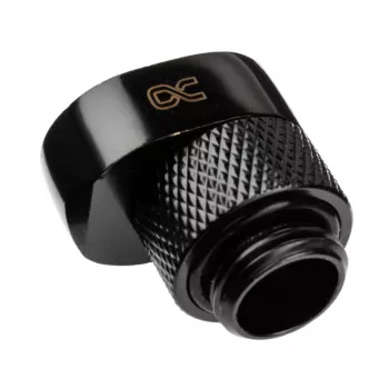 Alphacool 17604 Juoda 1/4 colio sriegio žarnos jungtis