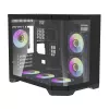 Korpusas Darflash FT418 + 6 aRGB ventiliatoriai (juodas)
