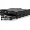 ICY DOCK ToughArmor MB720MK-B V3 – 4x M.2 NVMe PCIe 4.0 į 4x OCuLink 5.25 colio lizdo metalinis juodas krepšys su raktų užraktu (tri-mode suderinamas)