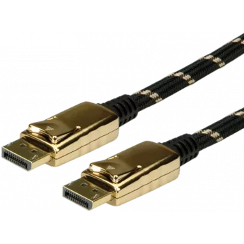 DisplayPort kabelis ROLINE 11.04.5648 7,5 m juodas, auksiniai kontaktai
