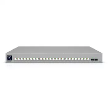 Ubiquiti ECS-24-POE (1050W) ĮMONĖS KLASĖS 24 PORTŲ, 3 lygio „Etherlighting“ POE+++ jungiklis, 10 GbE RJ45, 25G SFP28
