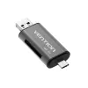 Vention USB 3.0 daugiafunkcis kortelių skaitytuvas pilkas metalinis