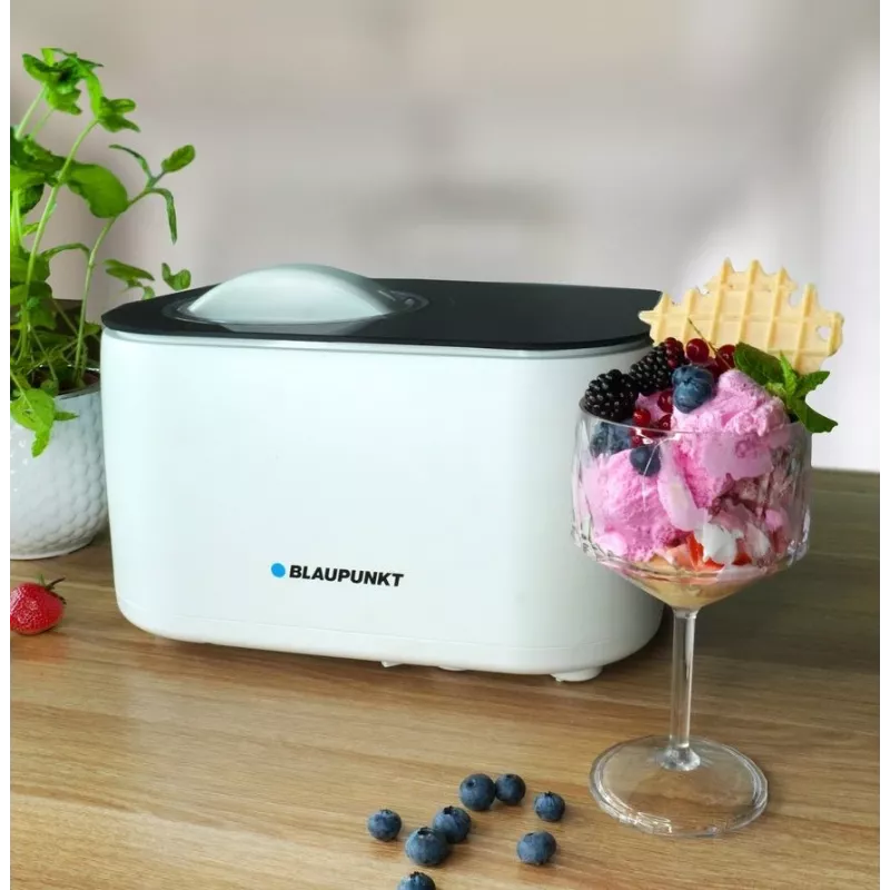 Ledų gaminimo aparatas BLAUPUNKT ICM401 – automatinis, 1,5 L, nerūdijančio plieno korpusas, 100 W, 220–240 V