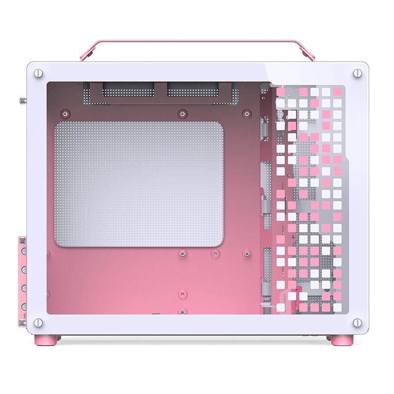 JONSPLUS MATX dėklas su rankena Z20 - balta-rožinė