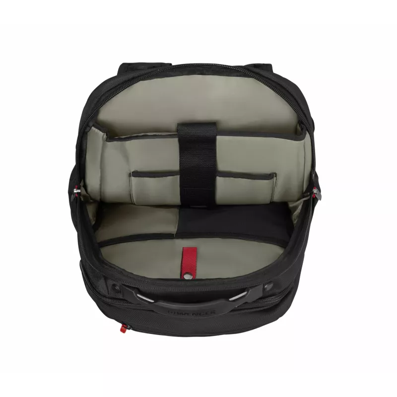 Kasdienė kuprinė Wenger SwissGear Cosmic Black iš perdirbto poliesterio PVC rPET