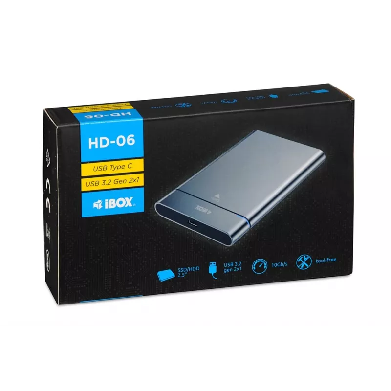 Išorinis dėklas iBox HD-06 2.5 colio HDD/SSD