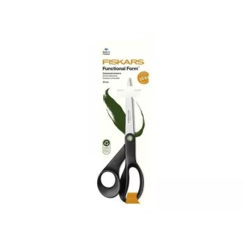 Fiskars 1074547 universalios žirklės popieriui ir rankdarbiams, tiesus pjūvis, juodos, nerūdijančio plieno