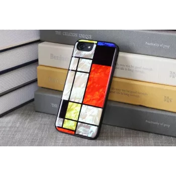 Apsauginis dėklas iKins Mondrian Black, skirtas Apple iPhone 8/7