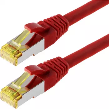 Tinklo kabelis Helos S/FTP (PIMF) CAT 6a 20 m Raudonas