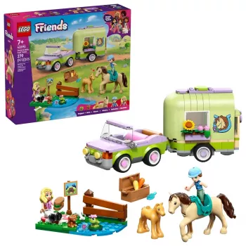 LEGO FRIENDS 42695 Arklys ir kumeliukas priekaboje