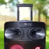 Nešiojamas Bluetooth karaoke garsiakalbis MANTA SPK0803B140 140W, su baterija, MIC/USB/microSD, FM, ekvalaizeriu, ratukais