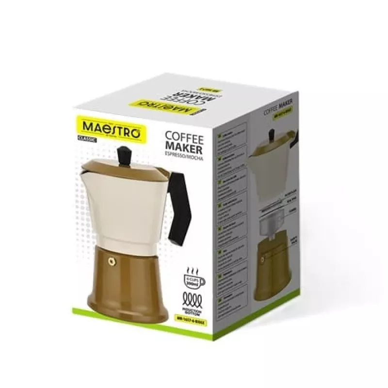 Kavinukas viryklei Maestro MR-1657-6-BEIGE aliuminis 6 puodelių