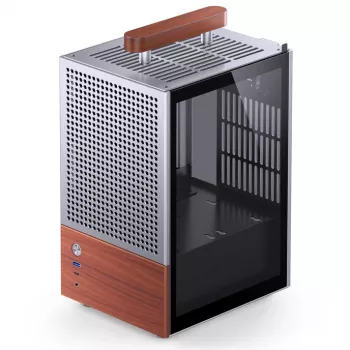 PC korpusas Jonsbo T6, Mini-Tower, Mini-ITX, sidabrinis