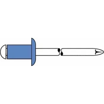 Aklakniedė GESIPA 6310923 Plienas/Plienas 5×10 mm plokščia galvute, 4.0–6.0 mm