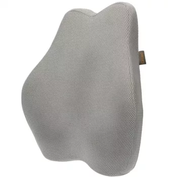 Juosmeninė atraminė pagalvėlė MDH DRQE3S0BBXUXP – atminties putos, ergonomiška, 450×410×105 mm, pilka, su maišeliu