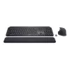 Logitech MX Keys Combo verslui – belaidė klaviatūra ir pelė su foniniu apšvietimu, QWERTY GB, grafito spalvos