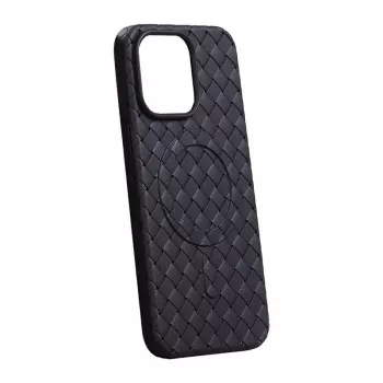 Apsauginis magnetinis dėklas Joyroom JR-BP005, skirtas iPhone 15 Pro, juodas, su MagSafe, apsauga nuo krašto iki krašto