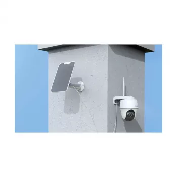 IP kupolinė apsaugos kamera Reolink B430 + saulės baterija, 5 MP, belaidė, baterija ir saulės energija, montavimas ant sienos, vidaus/lauko, balta