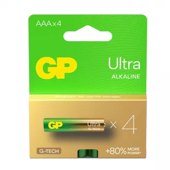 Alkalinės baterijos LR03 /AAA GP Ultra 4 vnt.