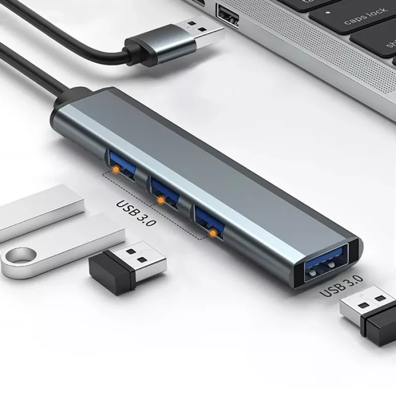 USB 3.0 4-in-1 HUB adapteris, 4x USB 3.0