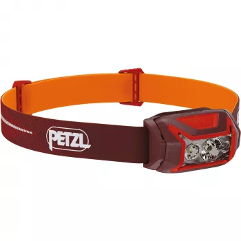 Kaktinė lemputė Petzl Actik Core – LED, 100 lm, įmontuota 1250 mAh USB įkraunama baterija, IPX4, raudona