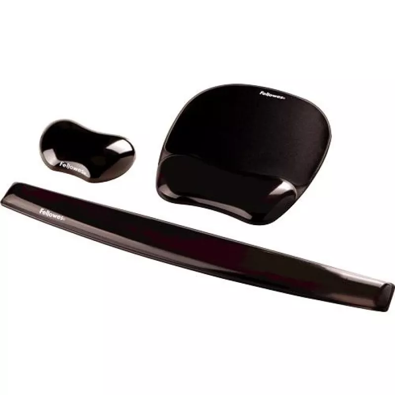 Priedas klaviatūrai – riešo atrama CRYSTALS Gel 9112201 Fellowes