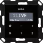 GIRA 228405 Radijo laikrodis skaitmeninis juodas (228405)