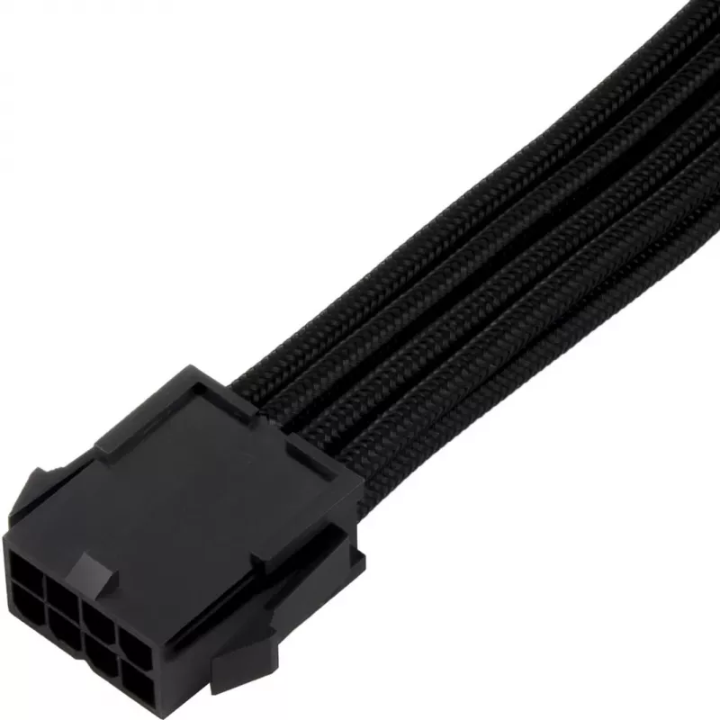 SilverStone SST-PP07E-EPS8B juodas pailginimo kabelis EPS 8 kontaktų – EPS/ATX 4+4 kontaktų, 30 cm