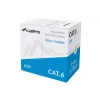 Tinklo kabelis LANBERG Cat6 U/UTP LCU6-11CU-0305-S, 305 m, 23 AWG, pilkas, HDPE apvalkalas