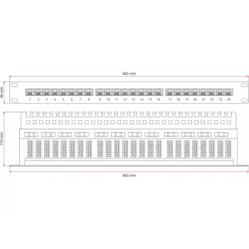 Alantec PK013 - Gigabit Ethernet - RJ-45 - Cat5e - U/UTP (UTP) - 22/26 - Juoda (PK013)