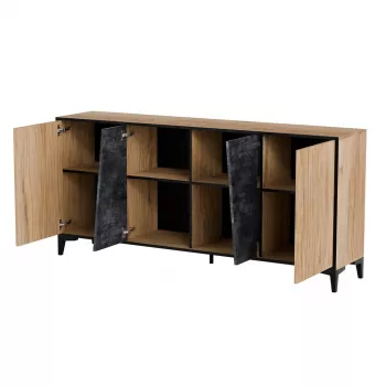 Cama 4D komoda OVO 180x38xH83 ąžuolas/betonas