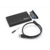 Sbox HDC-2562B 2,5 colio išorinis kietojo disko dėklas Blackberry Black
