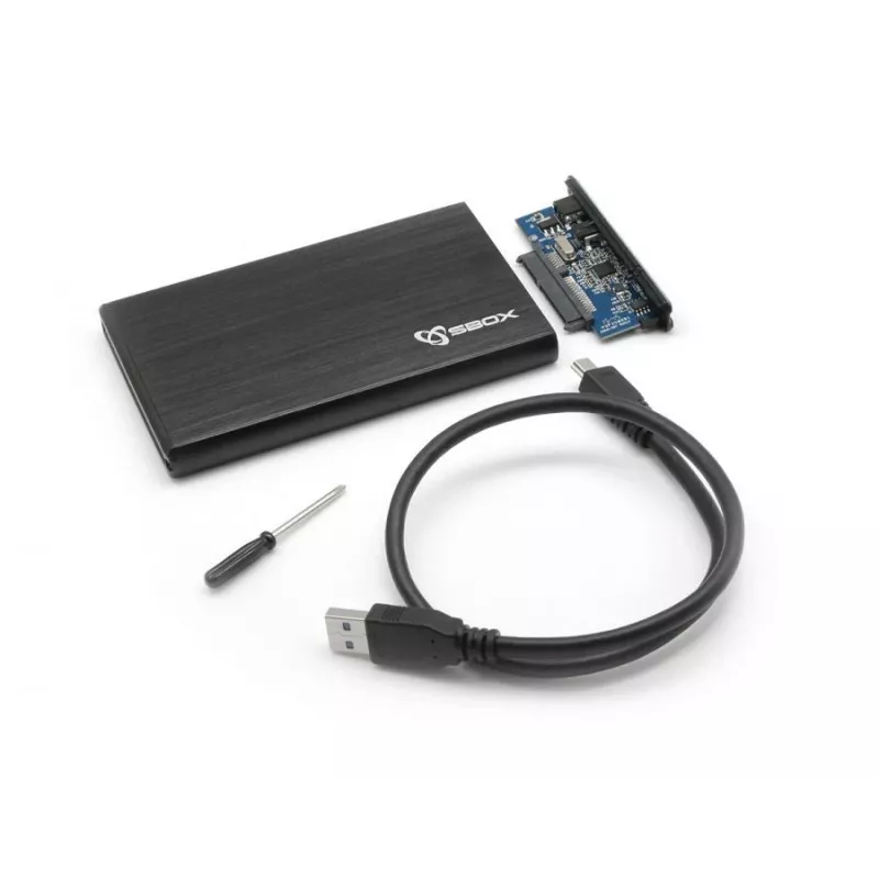 Sbox HDC-2562B 2,5 colio išorinis kietojo disko dėklas Blackberry Black
