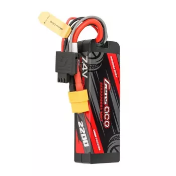 Lipo akumuliatorius Gens ace G-Tech 2200mAh 7.4V 2S1P 60C GRP-76 Hardcase su XT60 kištuku