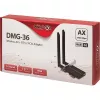 Vidinė WLAN Bluetooth PCIe kortelė Inter-Tech DMG-36 5400 Mbit/s Wi-Fi 6