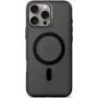 Dėklas Decoded iPhone 16 Pro Max – permatomas juodas, iš perdirbto plastiko, su grūdinto stiklo apsauga