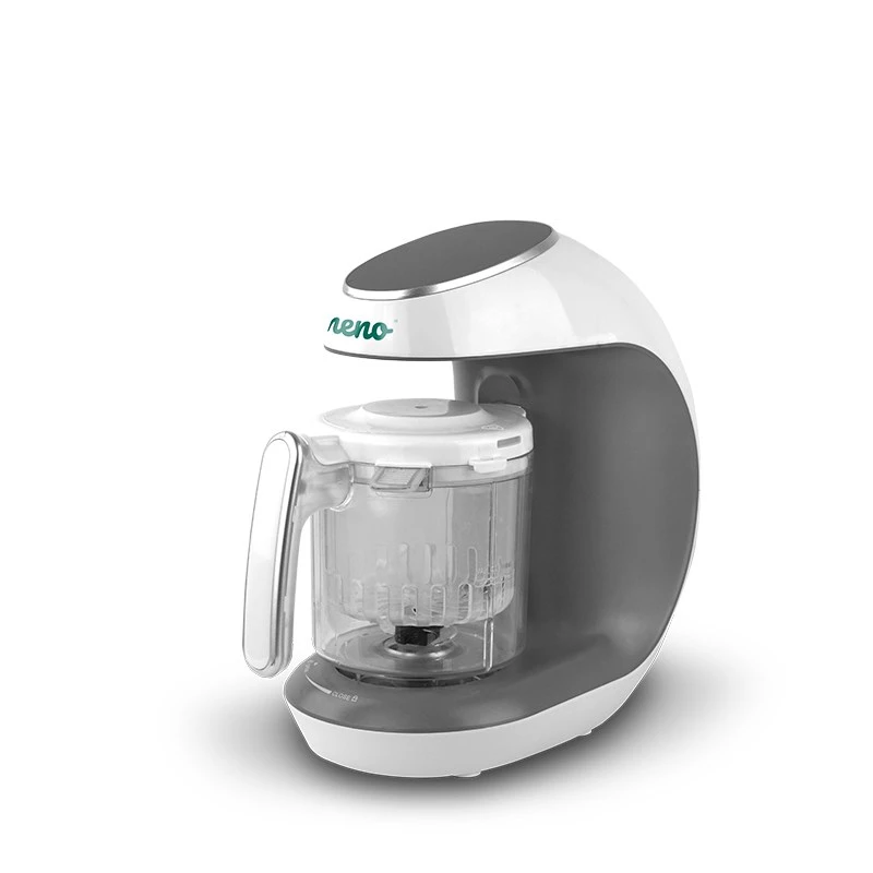 Maitinimo prietaisas kūdikiams Neno Cibo 300 W, 0,3 l dubuo, garinimas ir maišymas, pašildymas, pilka/balta