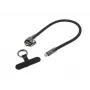 USB-C laidas LANBERG CA-CMCM-10LN-0003-BK 0,3 m 240W Juodas