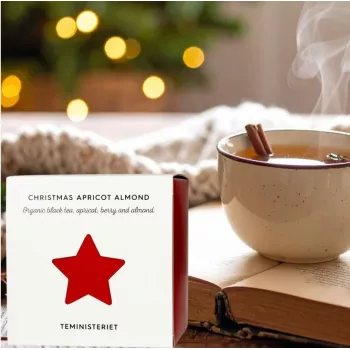 Teministeriet Christmas Apricot Almond birių lapų juodoji arbata, 100 g