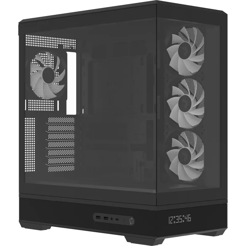 Kompiuterio korpusas AeroCool Geh Midi P500B-Digi Juodas